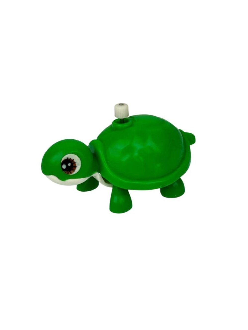 TOMY 1977 Vintage Wind Up Tommy Turtle Walking Toy Small White Knob WORKING